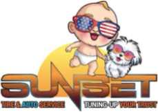 Logo in Banner | Sunset Tire and Auto Repair